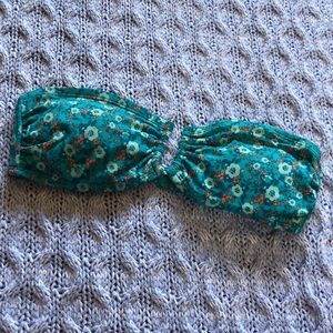 Kirra strapless floral bikini top